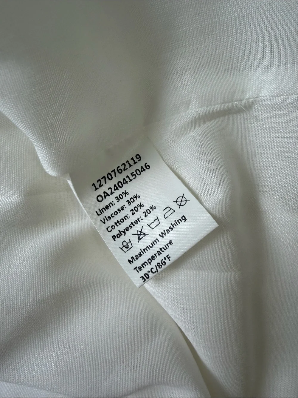 Commense White Linen Blend Sleeveless Midi Maxi Tie Waist Dress Small NWT - Picture 10 of 11